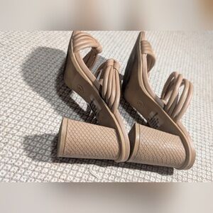 Elegant Tan Women's Heeled Sandals